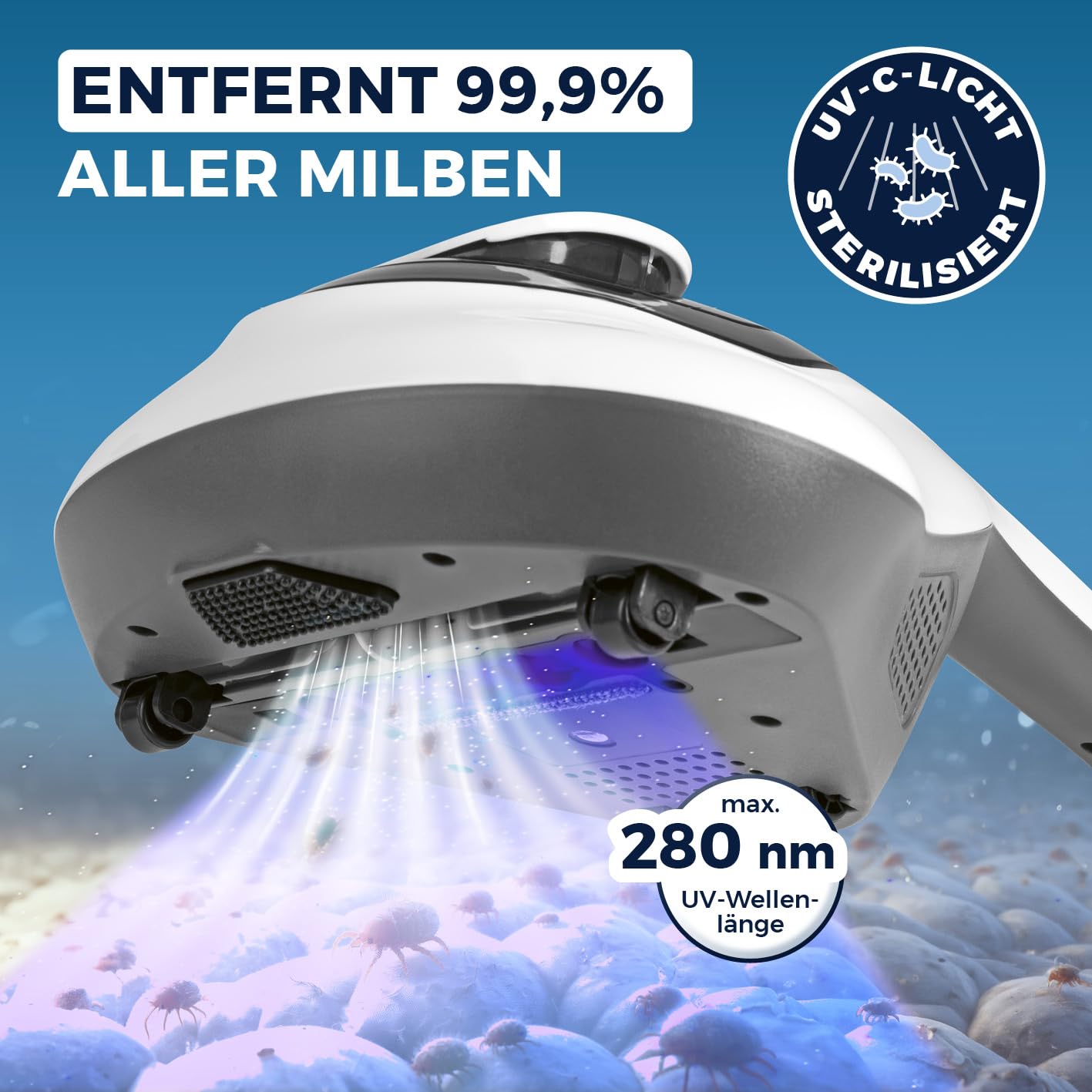 cleanmaxx-milbensauger-uv-c-hepa-matratzenreiniger-300w image 2
