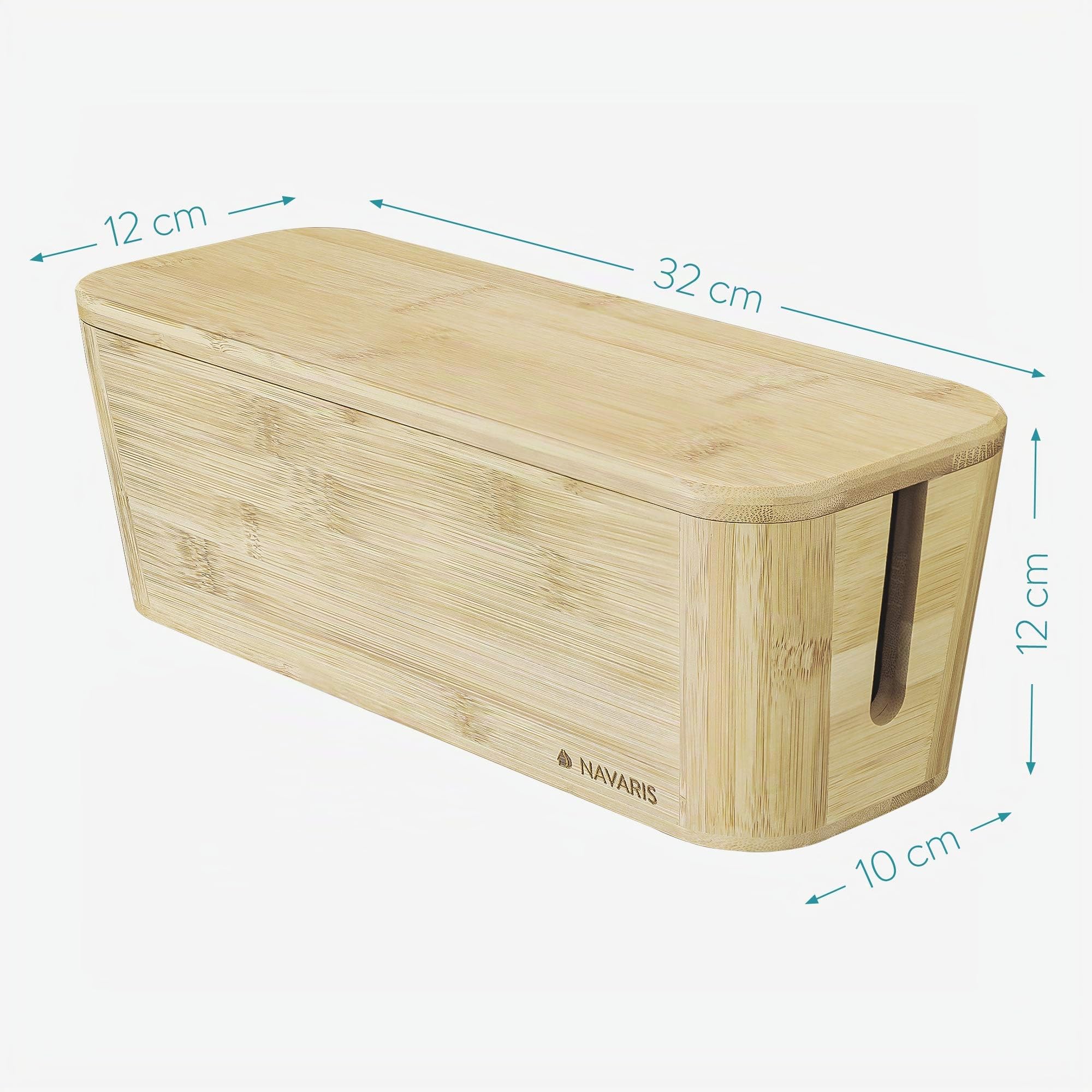 navaris-kabelbox-bambus-natur-32x12cm-kabelaufbewahrung-deckel image 6
