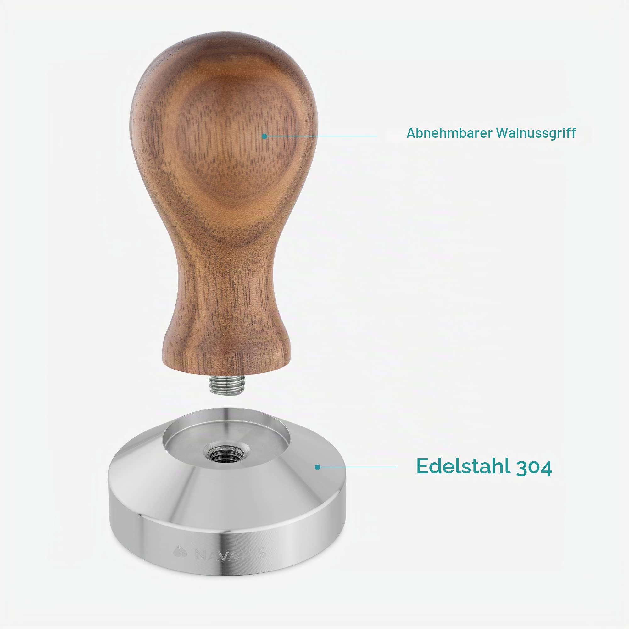 navaris-kitchen-espresso-tamper-51mm-stampfer-schwarz-mit-matte image 5