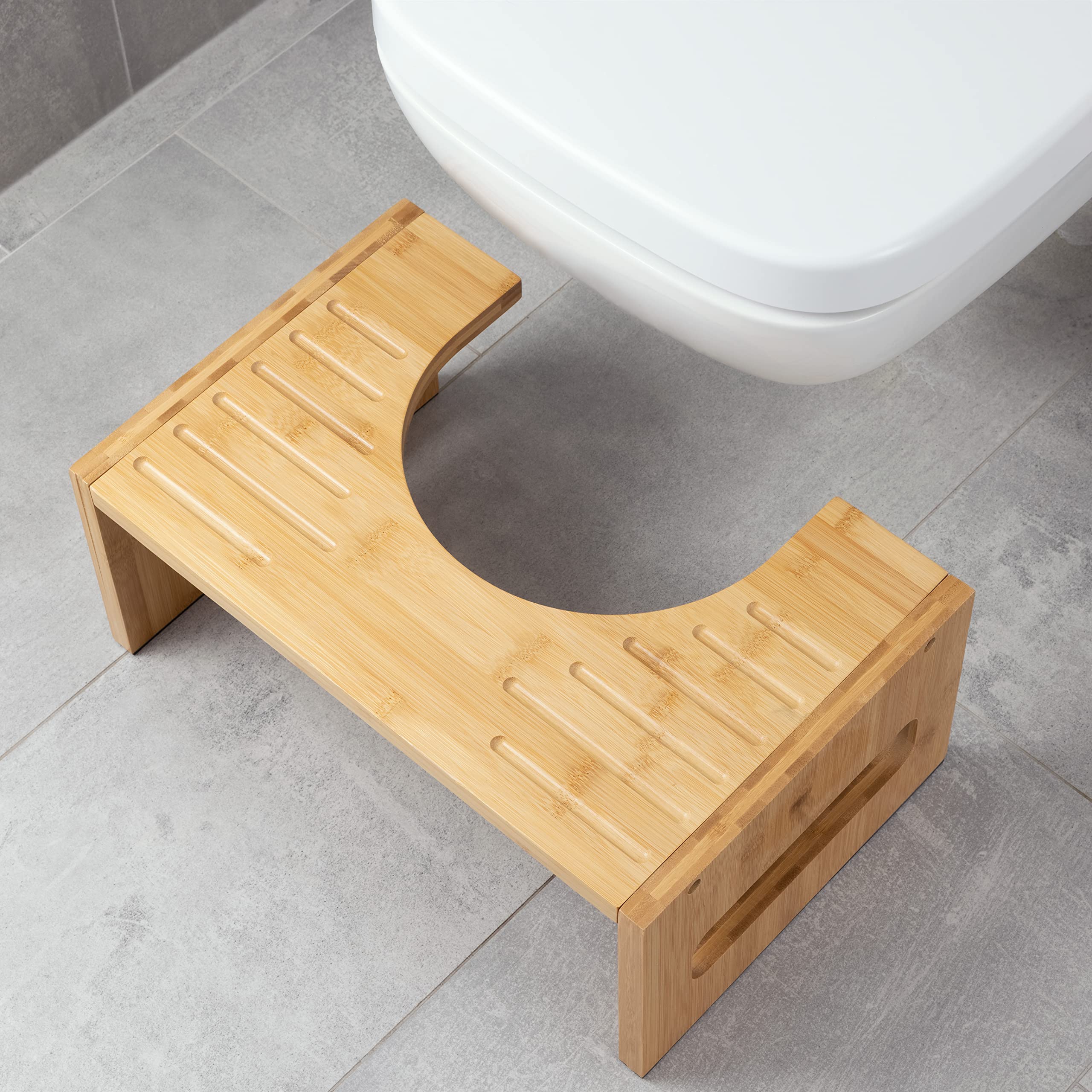 navaris-kitchen-toilettenhocker-wc-hocker-bambus-43-5cm image 2