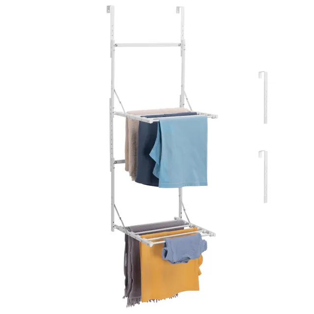 navaris-living-kleiderst-nder-handtuchhalter-wei-faltbar-2-stufig image 1