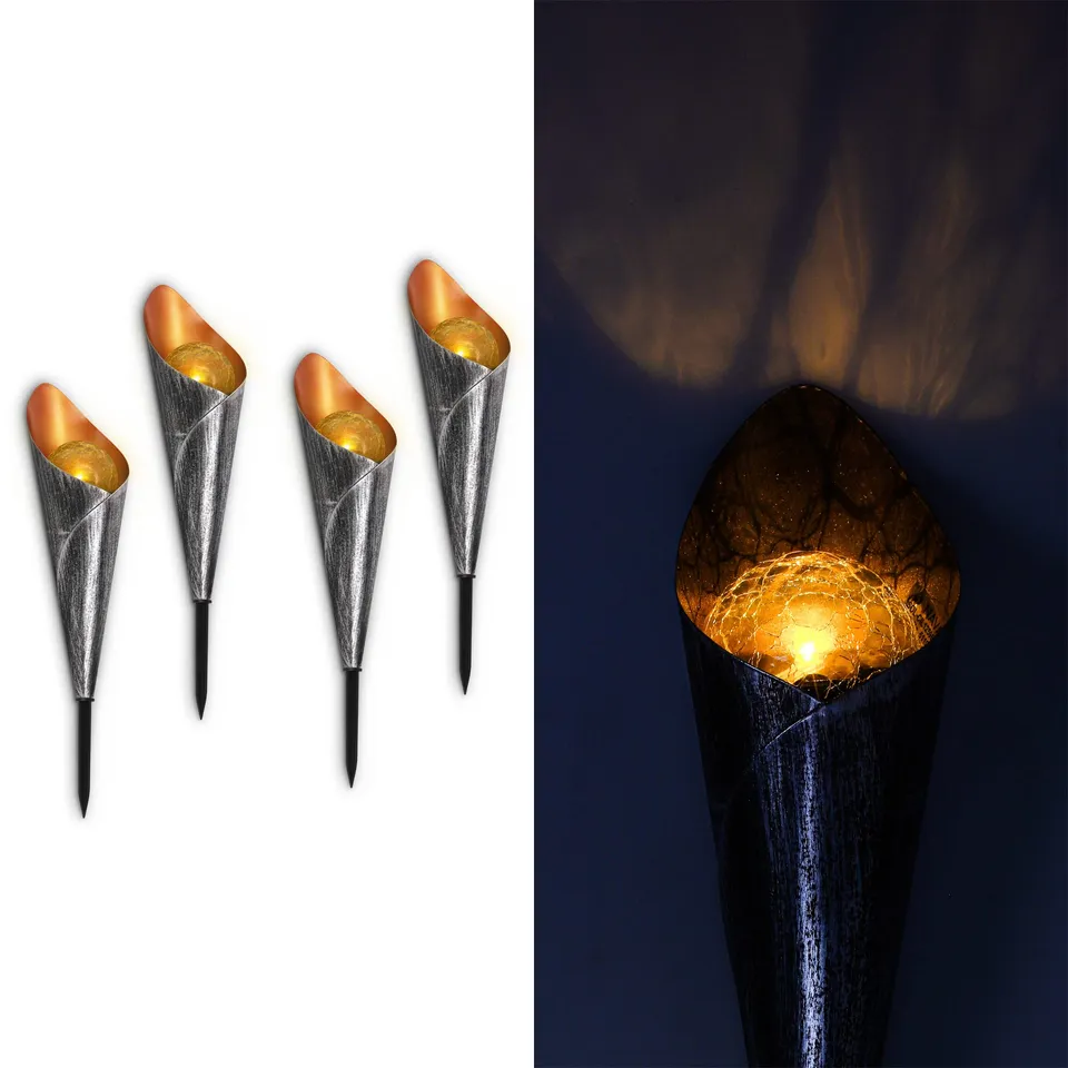 navaris-garden-led-solar-gartenfackel-4er-set-warmwei image 1