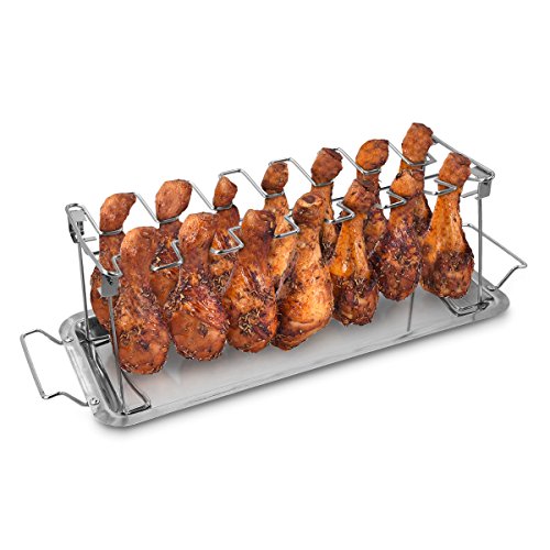 navaris-kitchen-h-hnchenschenkel-rack-edelstahl-mit-schale image 8