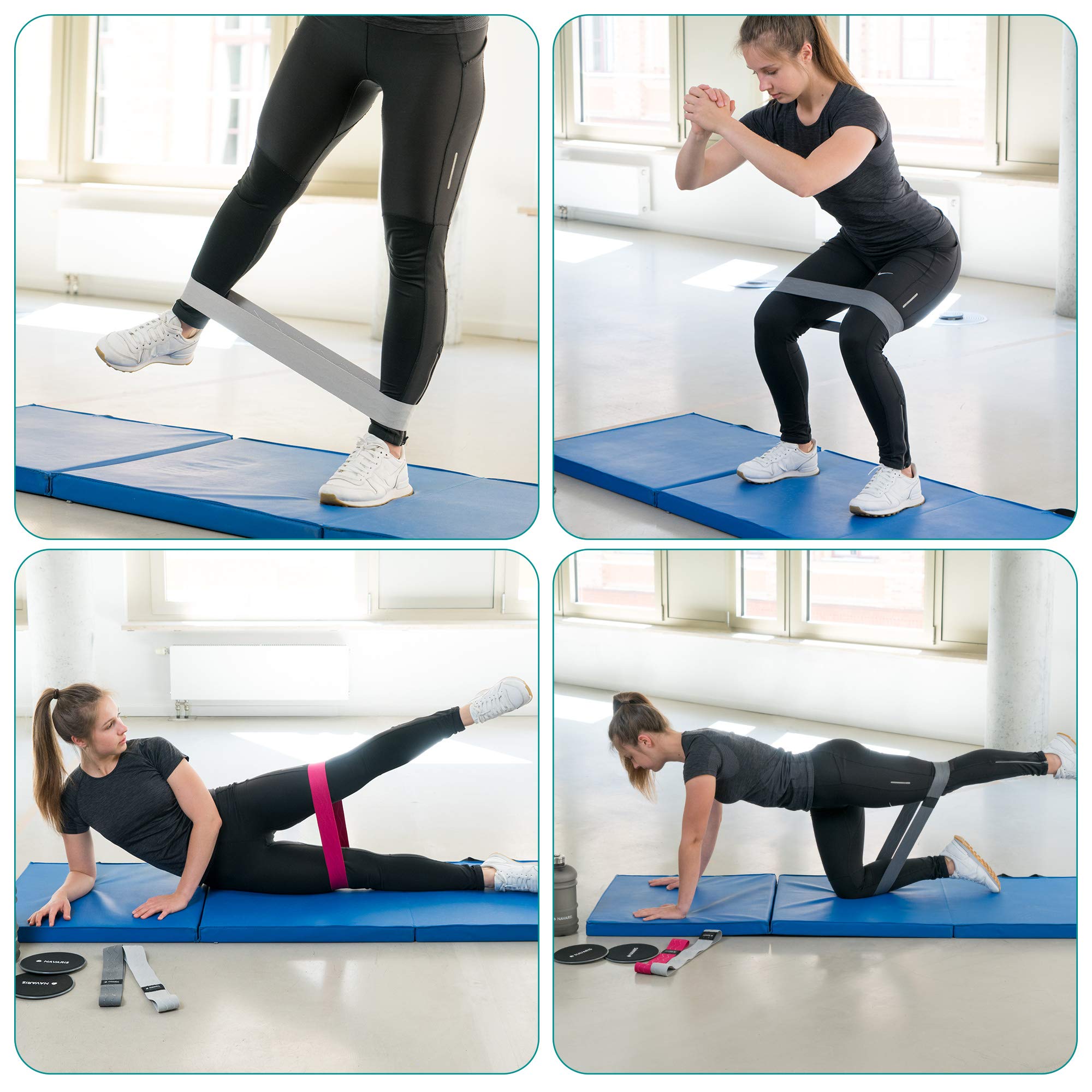 navaris-fitnessb-nder-set-stoff-3-stufen-mit-gleitscheiben image 2