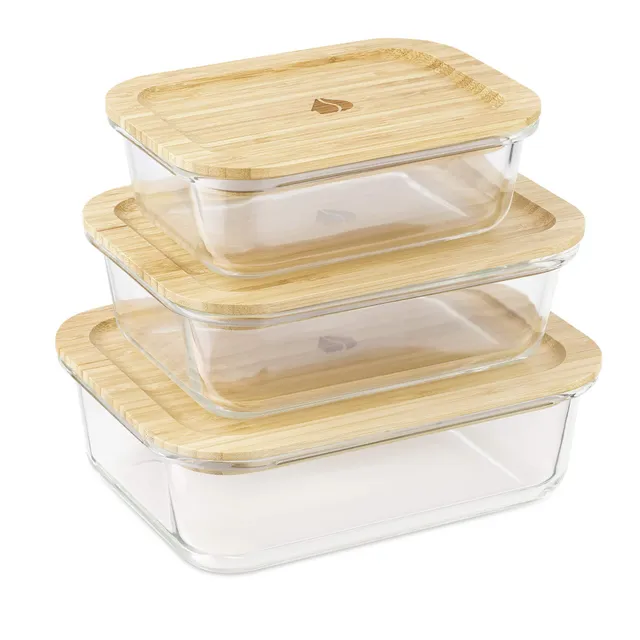 navaris-kitchen-glas-frischhaltedosen-3er-set-bambusdeckel-ovenfest image 1