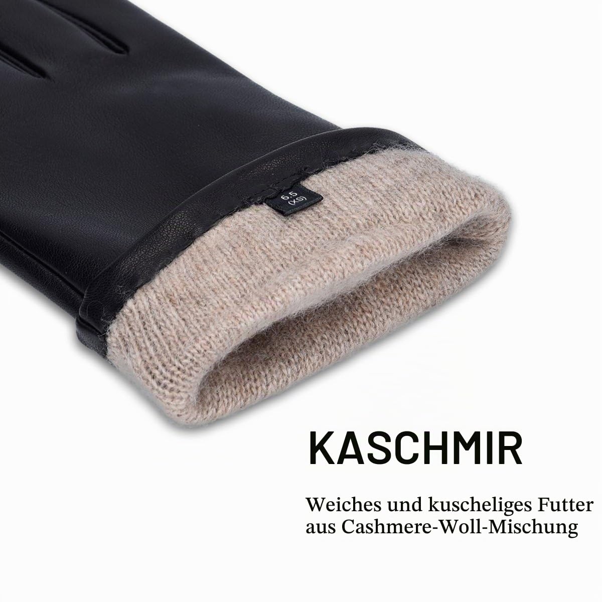 navaris-touchscreen-lederhandschuhe-damen-lammleder-schwarz-l image 4