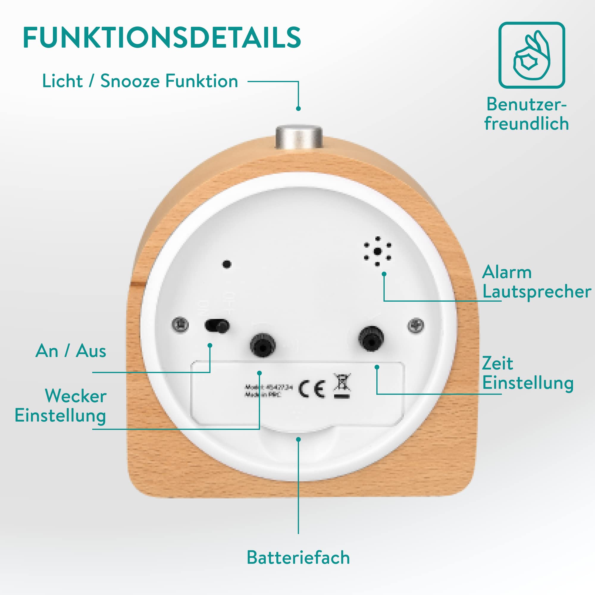 navaris-holzwecker-morgenwecker-analog-hellbraun-retro image 7