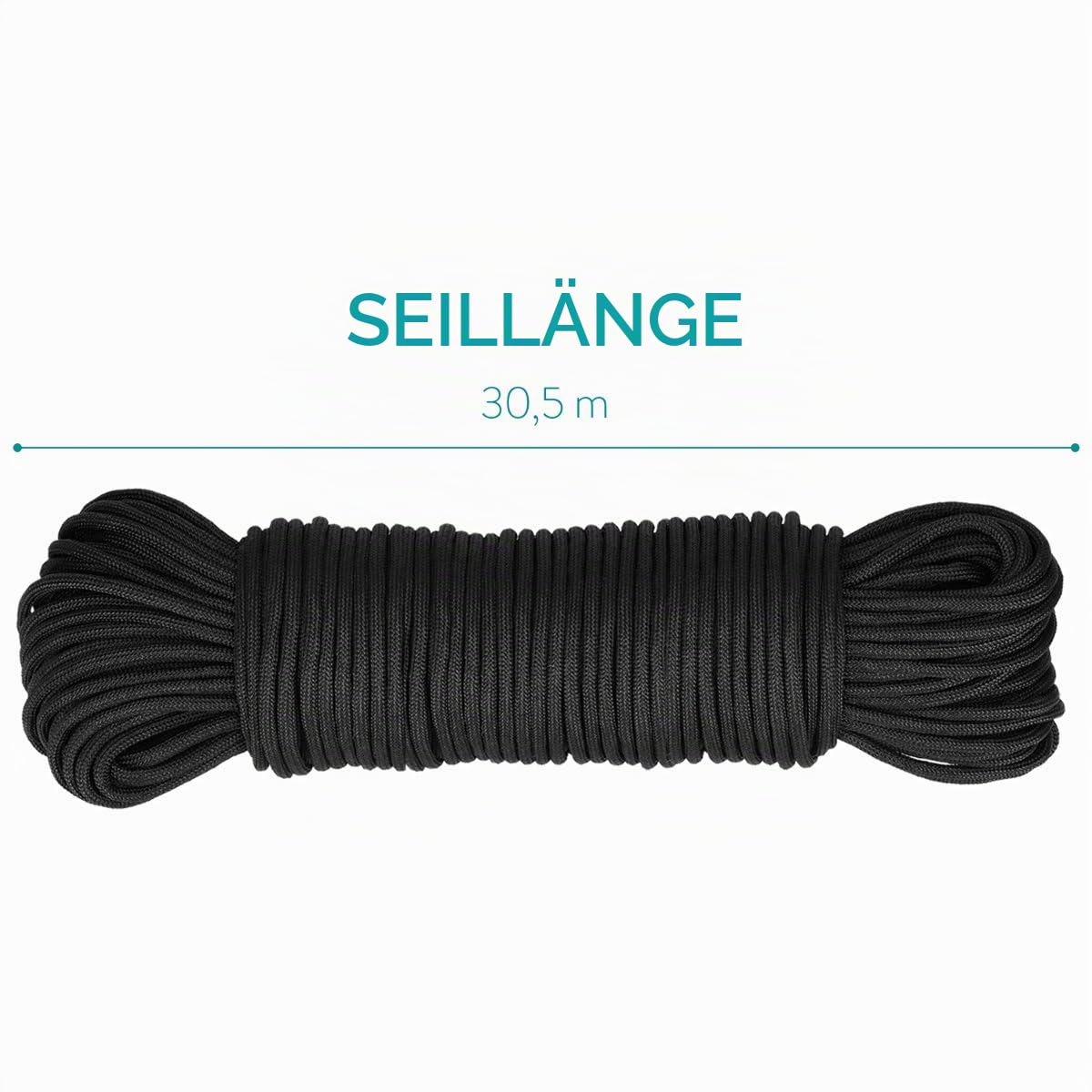 navaris-outdoor-survival-seil-4mm-30-5m-polyester-schwarz image 3