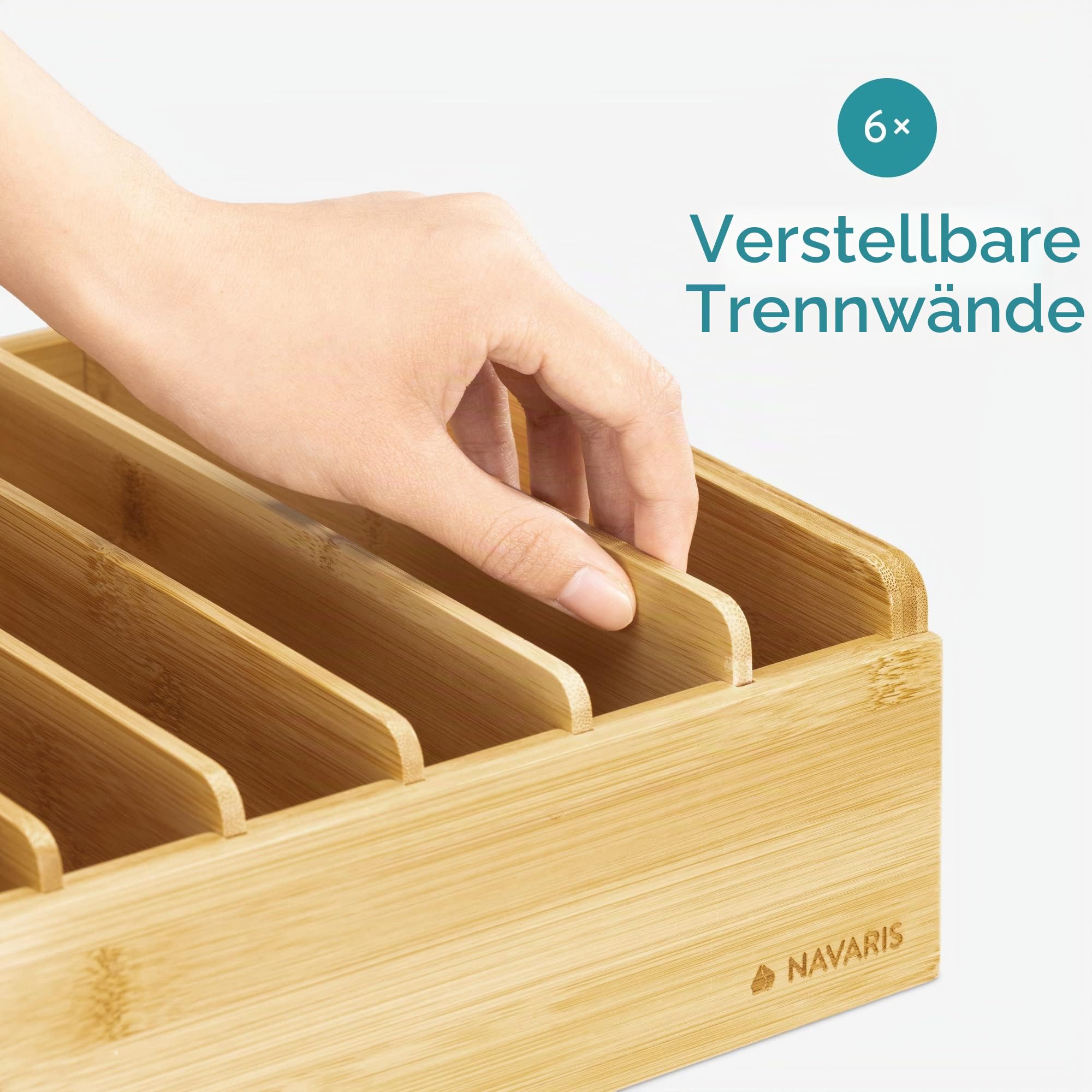 navaris-kitchen-deckelhalter-bambus-verstellbar-30x25cm image 5
