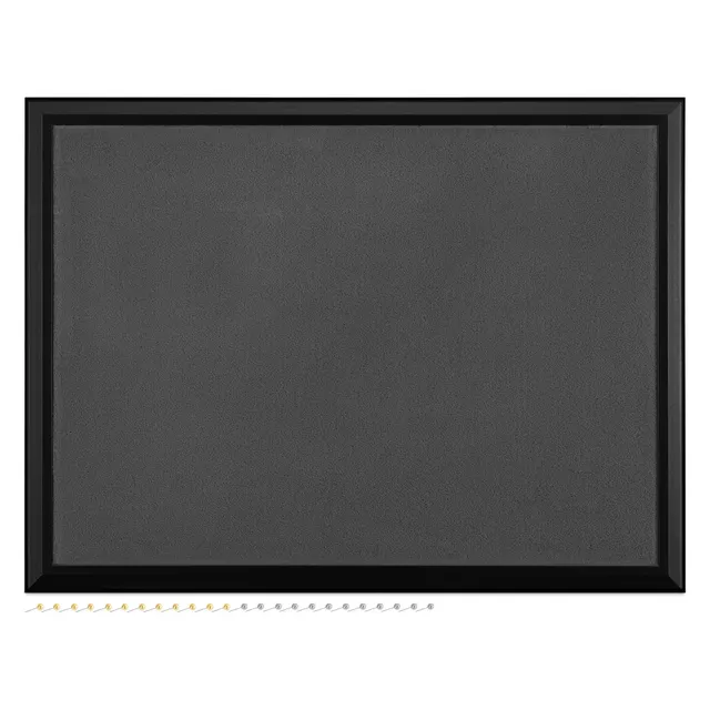 navaris-pinnwand-pl-sch-60x45cm-grau-mit-24-pins-collage image 1