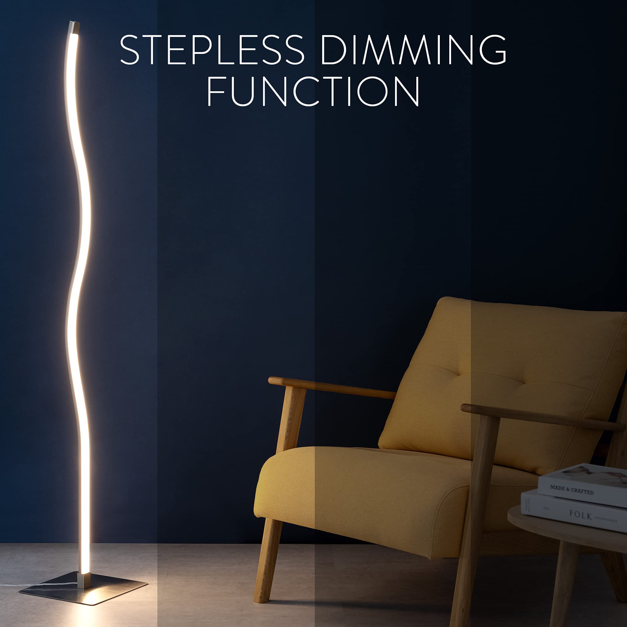 navaris-lighting-led-stehleuchte-dimmbar-warmwei-wellenform image 3