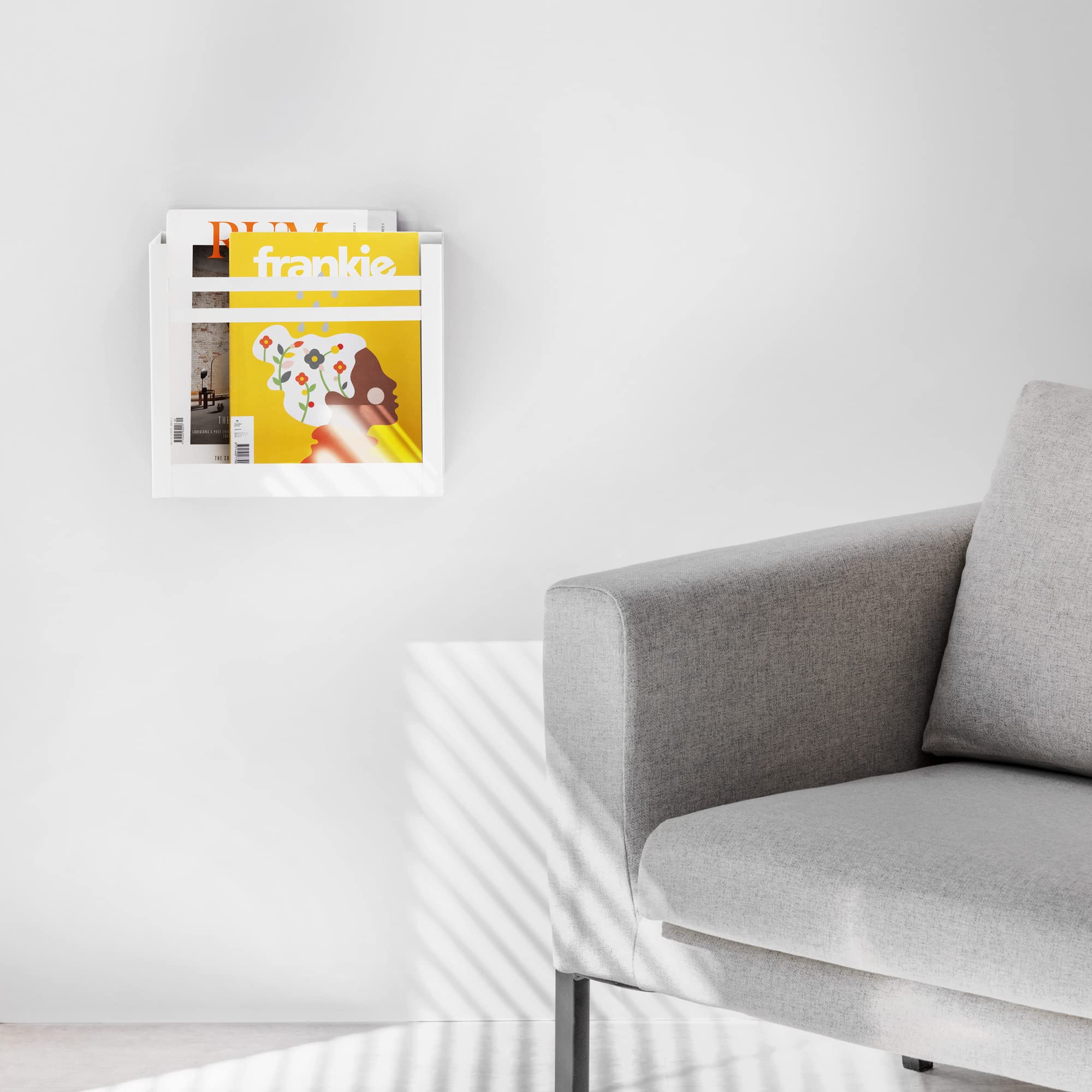 navaris-living-zeitungshalter-wand-eisen-schwarz-30x27cm-2 image 2