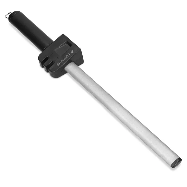 navaris-kitchen-diamant-wetzstahl-25cm-mit-schleifer image 1