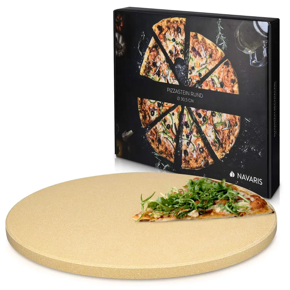 navaris-kitchen-pizzastein-xl-pizzastein-cordierit-30-5cm image 1