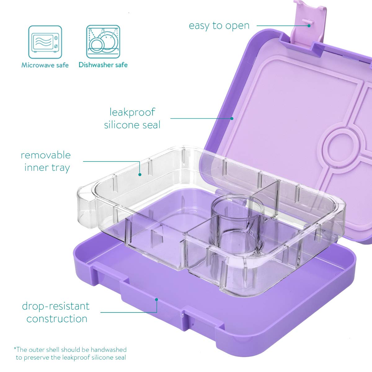 navaris-lunchbox-kinder-4-f-cher-bento-box-violett-bpa-frei image 4