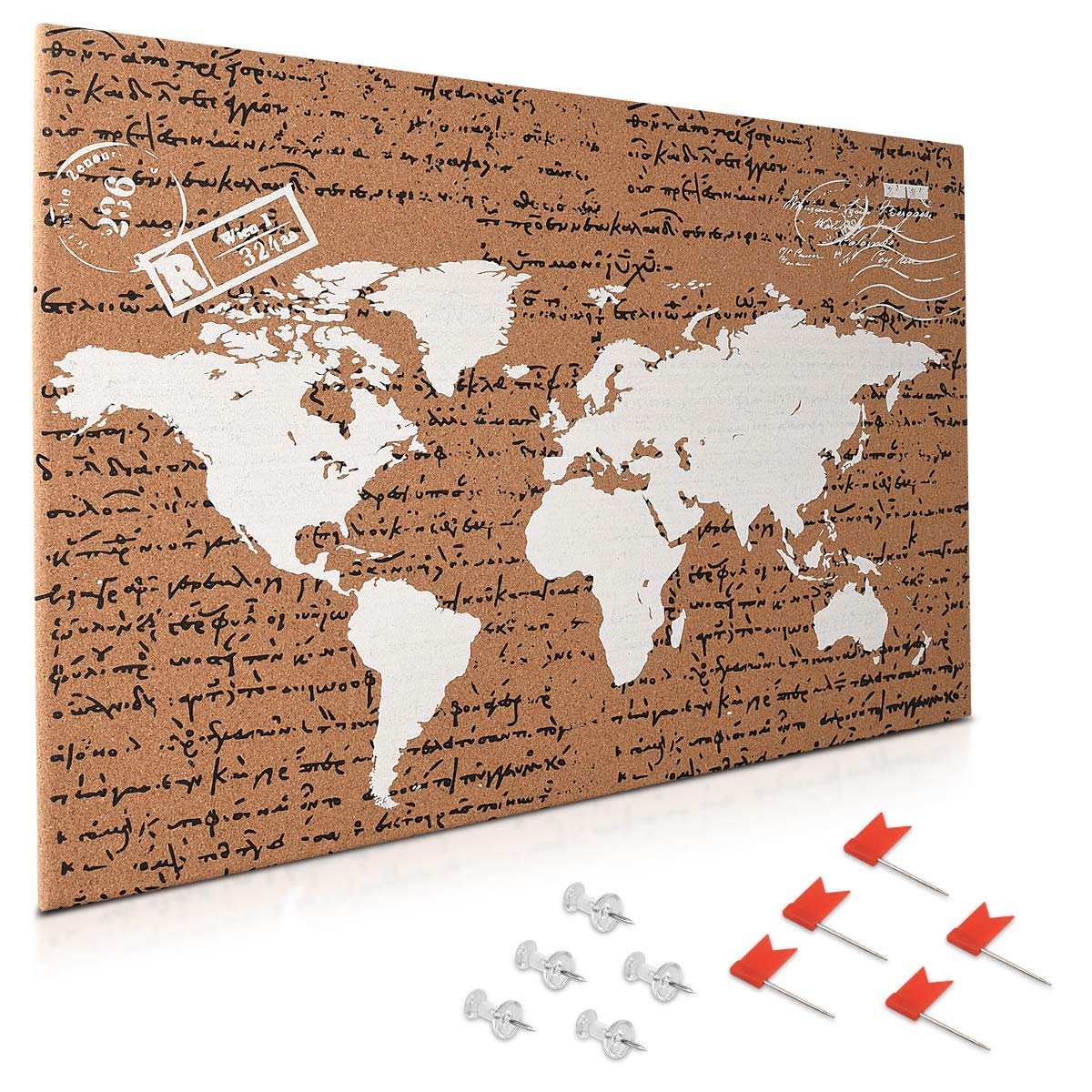 navaris-kork-pinnwand-weltkarte-60x40-cm-mit-pins image 1