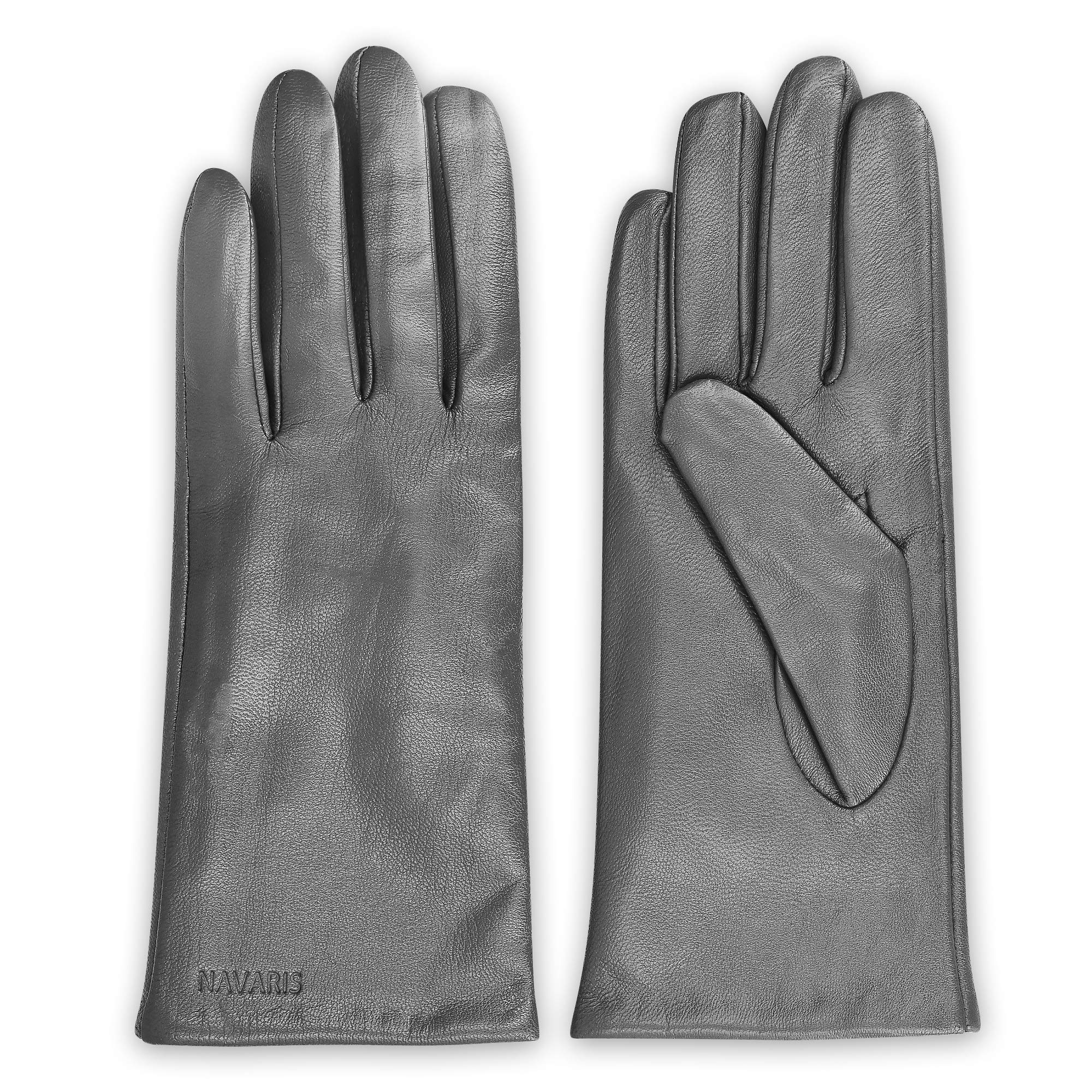 navaris-touchscreen-lederhandschuhe-damen-lammleder-schwarz-s image 7