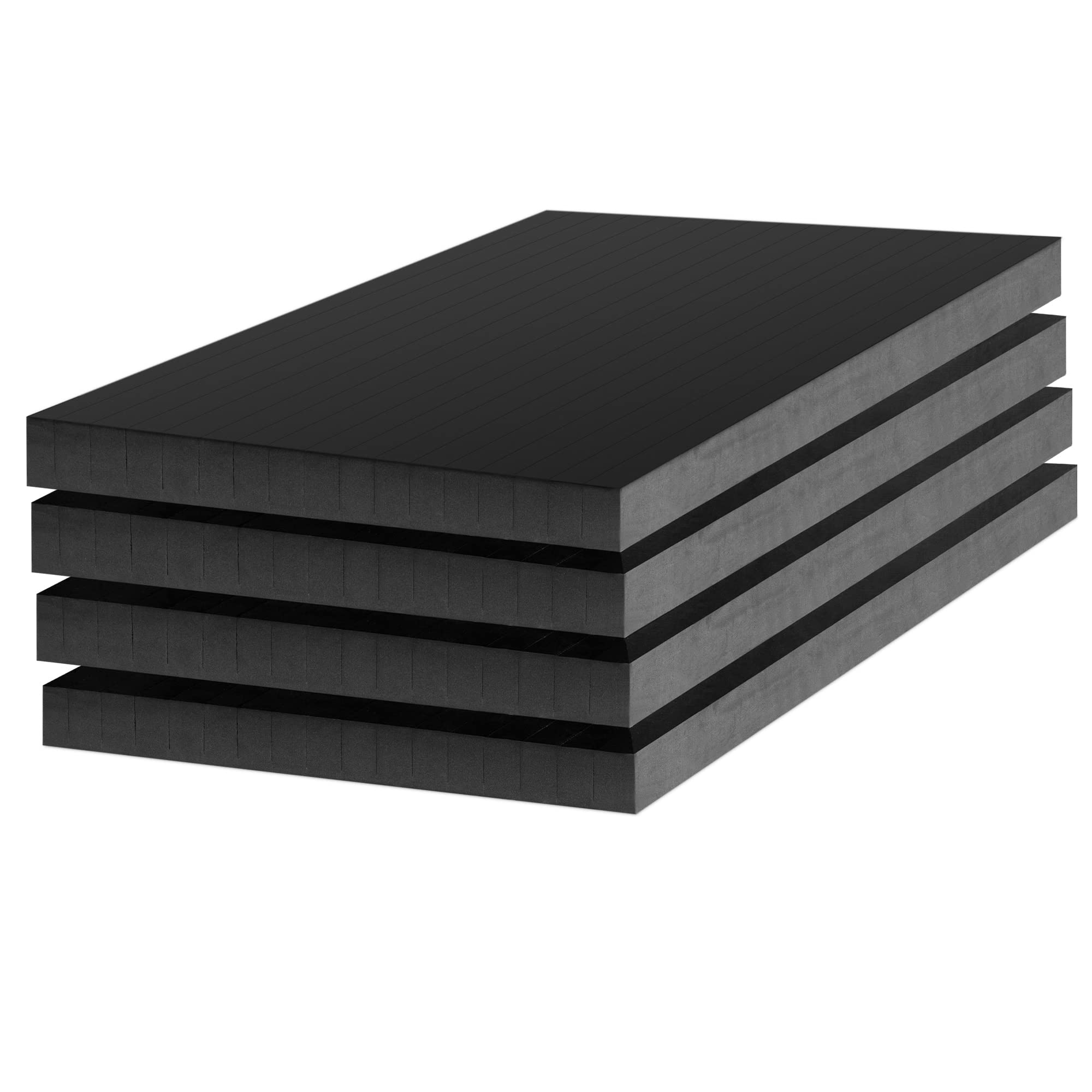 navaris-living-garagen-wandschutz-4er-eva-schwarz-selbstklebend image 1