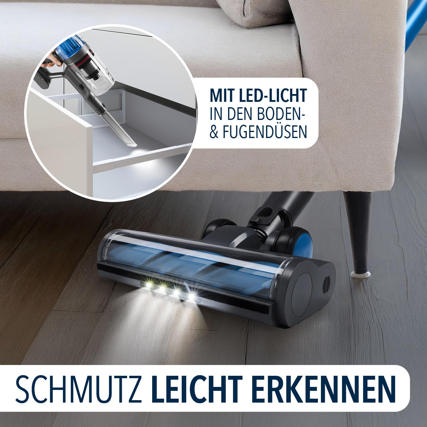 cleanmaxx-aerotec-500-akkusauger-absaugstation-grau-blau-34kpa image 6