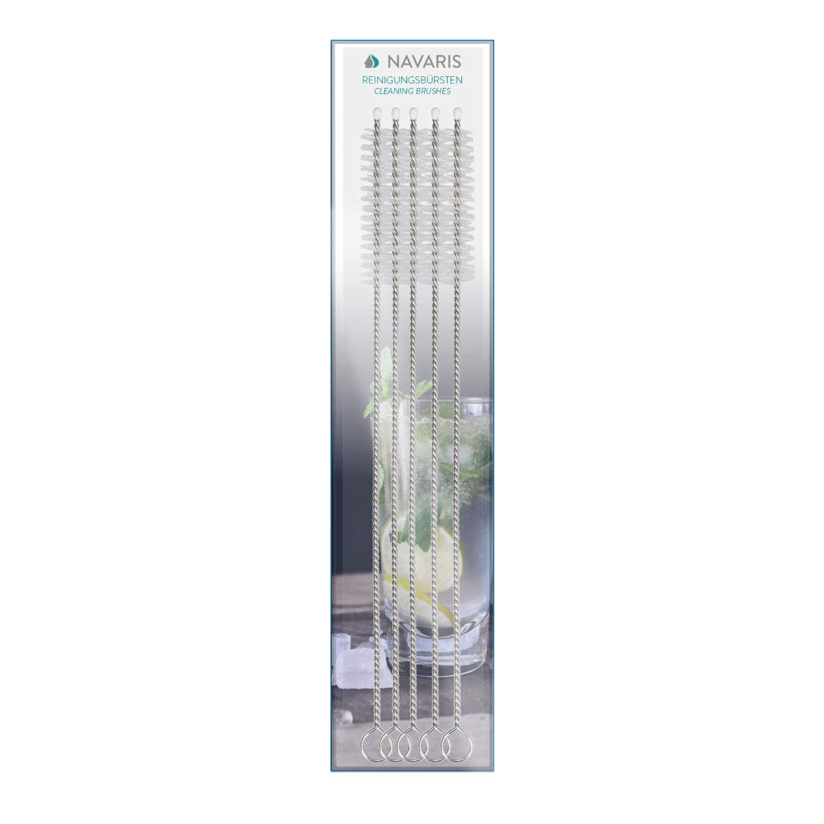 navaris-strohhalm-b-rste-5er-set-edelstahl-nylon-20cm image 6