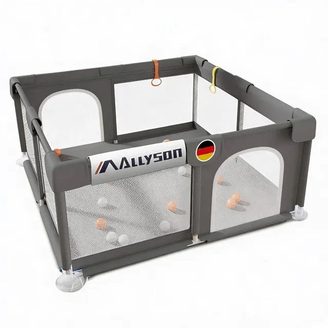 allyson-baby-laufstall-150x180cm-dunkelgrau-matte image 1