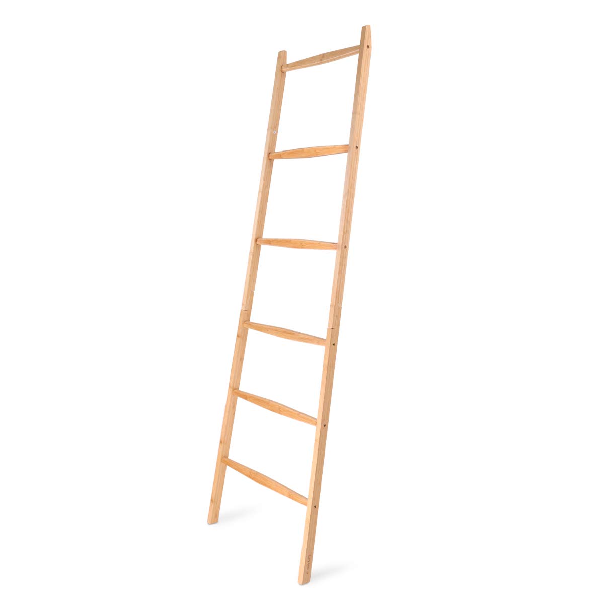 navaris-handtuchleiter-bambus-holzleiter-170-cm-6-sprossen image 7