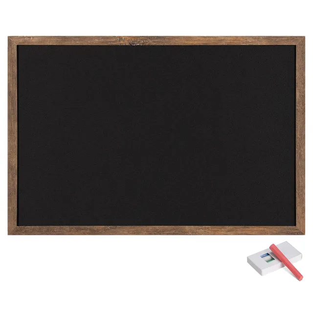 navaris-kreidetafel-holzrahmen-60x40-cm-schwarz-mit-kreide image 1