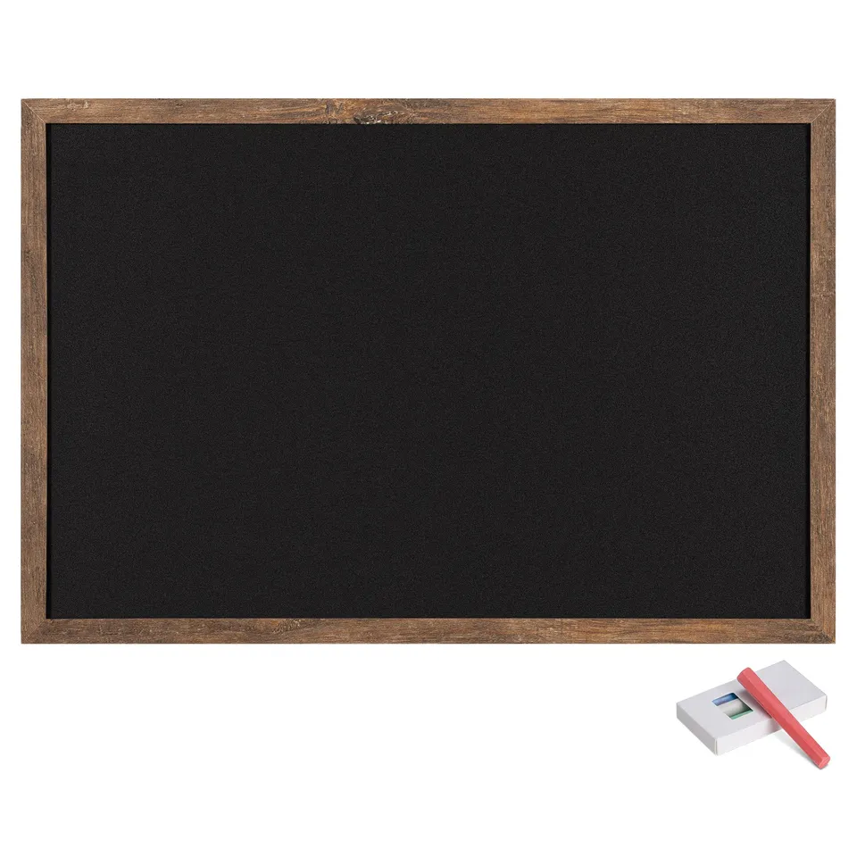 navaris-kreidetafel-holzrahmen-60x40-cm-schwarz-mit-kreide image 1
