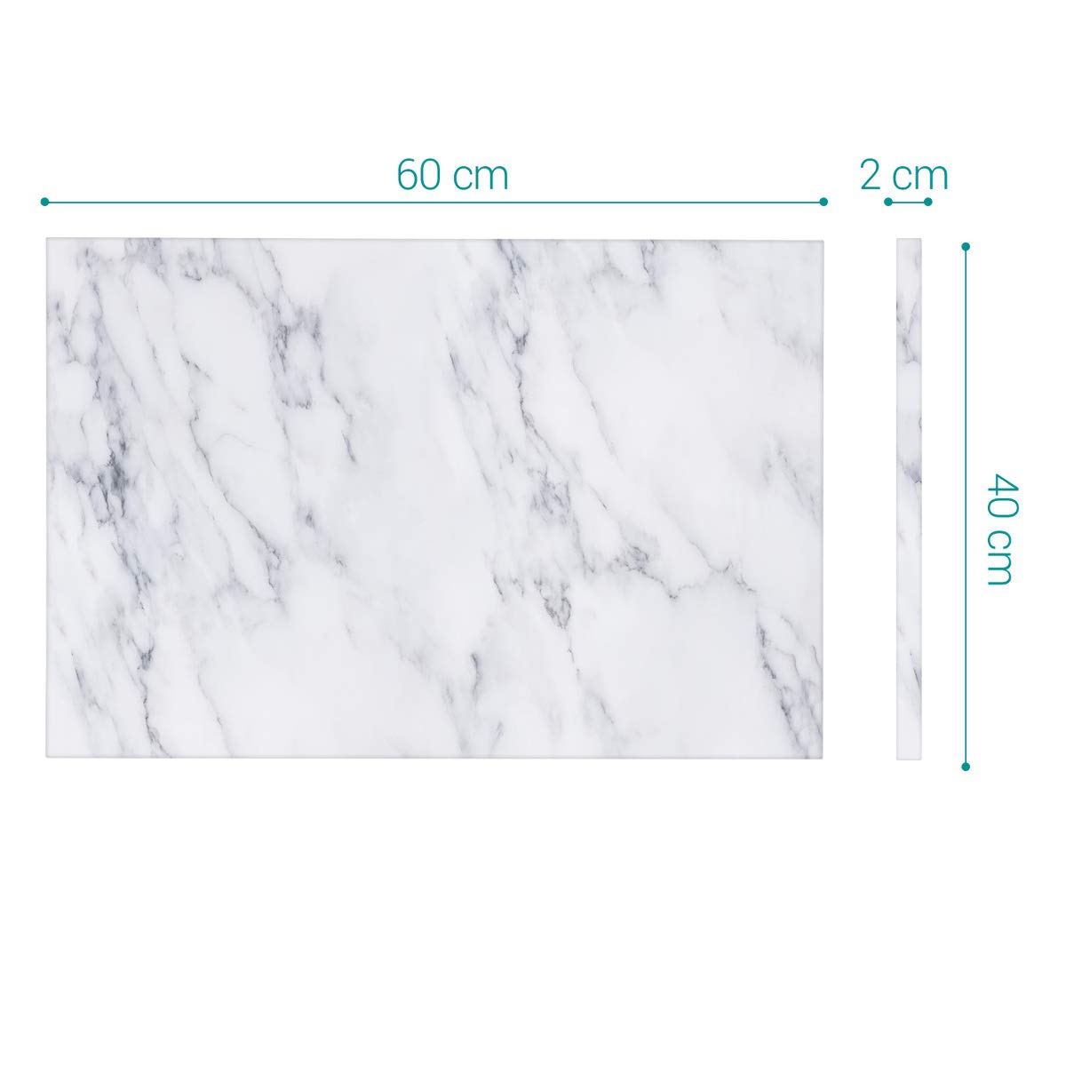 navaris-magnettafel-memoboard-60x40-magnetpinnwand-white-marble image 6