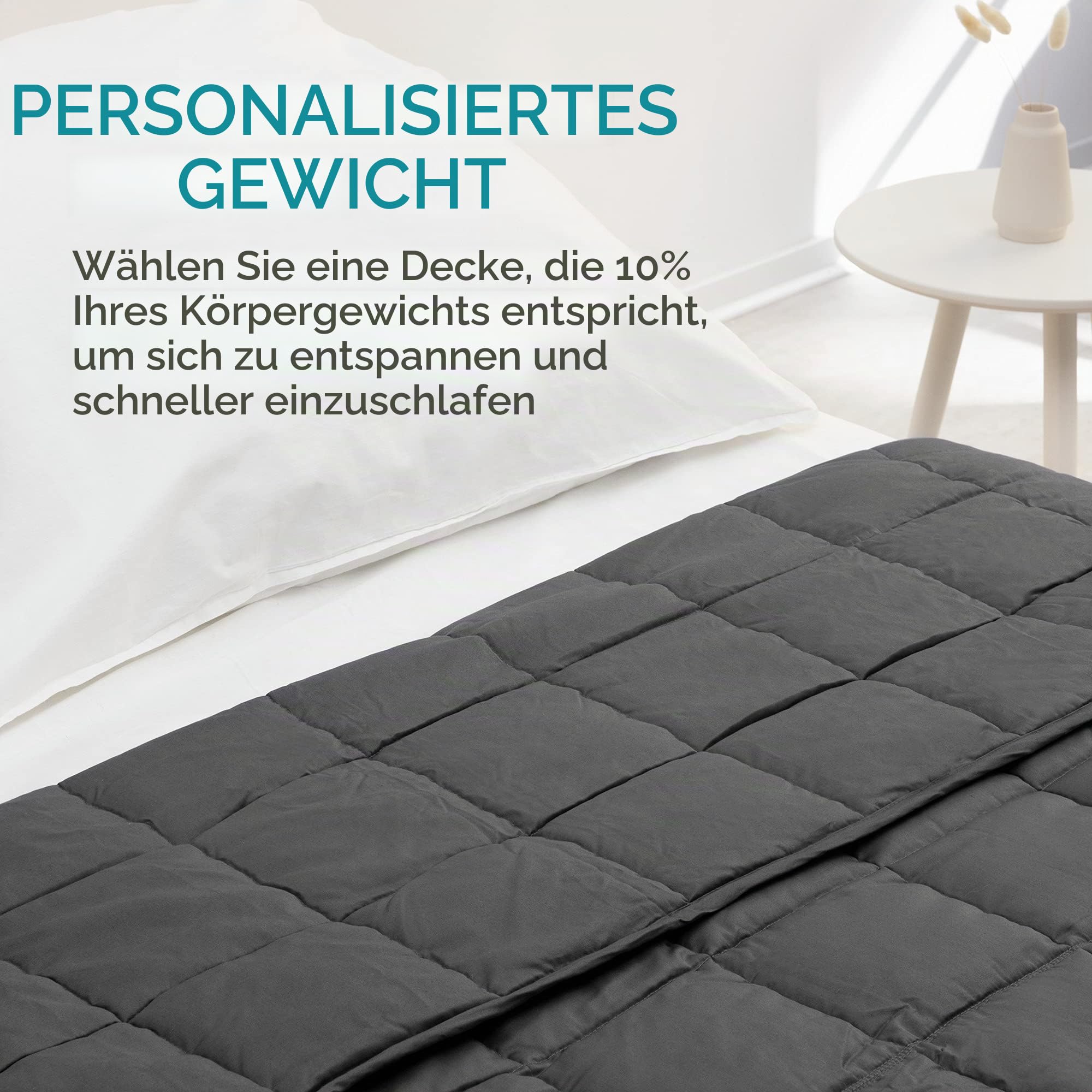 navaris-living-gewichtsdecke-135x200-cm-8-8-kg-grau-baumwolle image 5