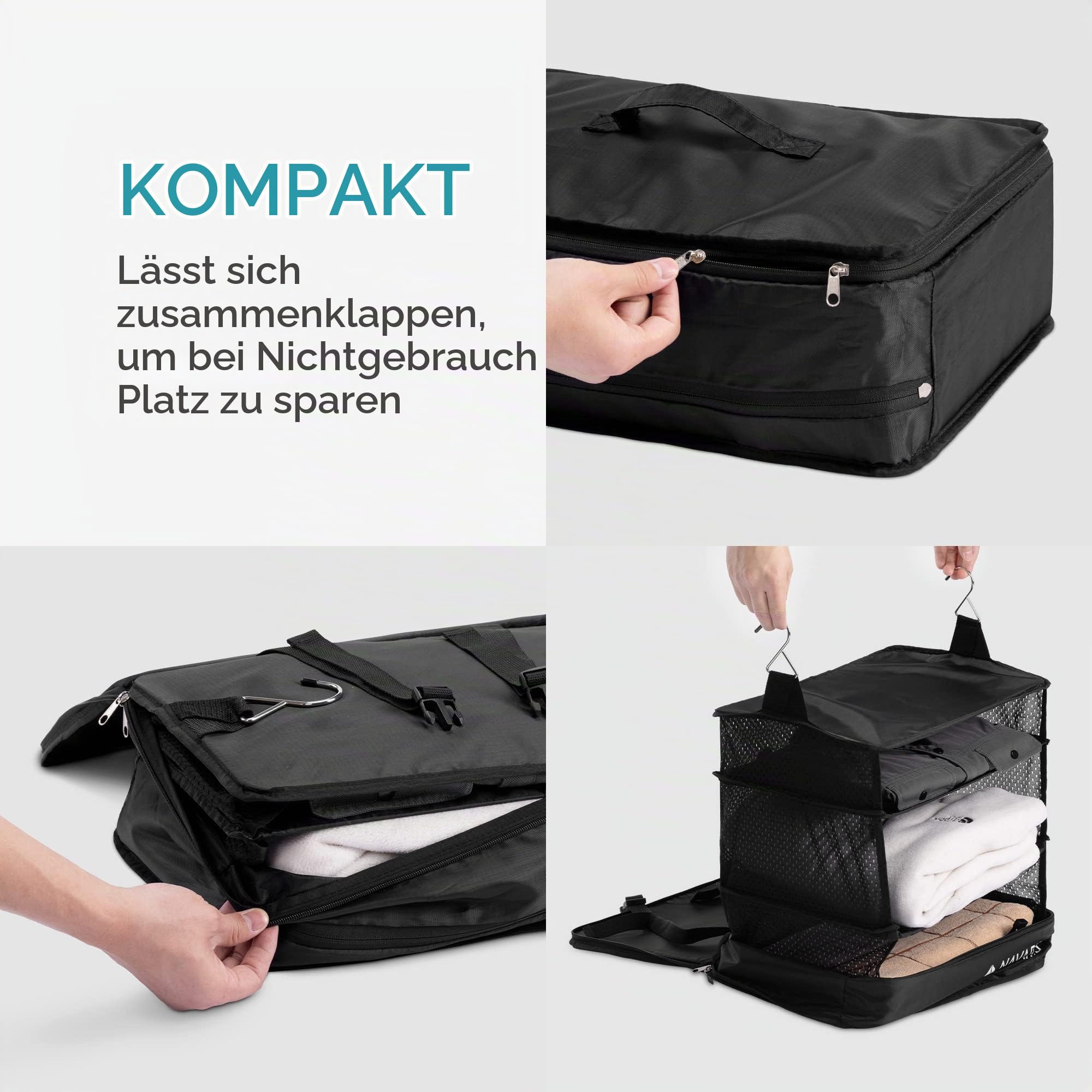 navaris-koffer-organizer-h-ngend-faltbar-schwarz-nylon image 4