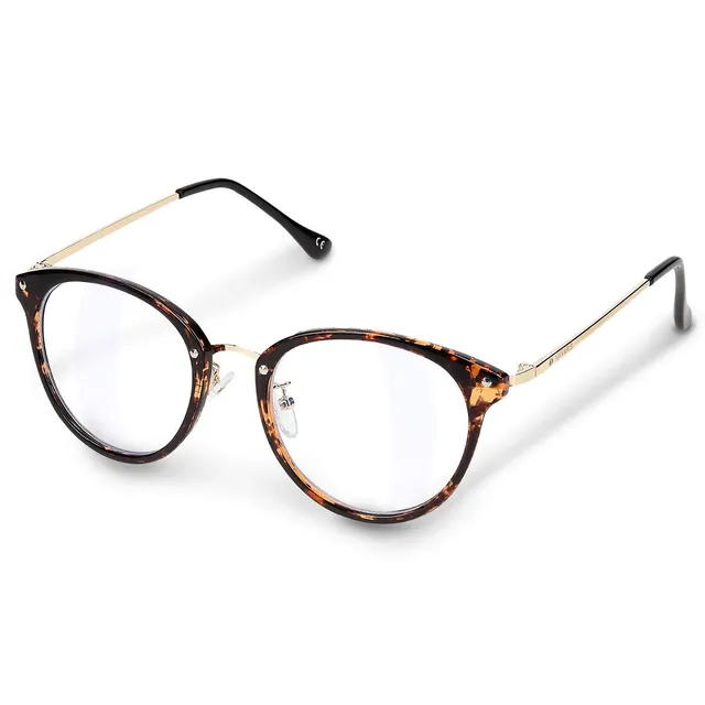 navaris-retro-brille-ohne-st-rke-nerdbrille-vintage-gold-2 image 1