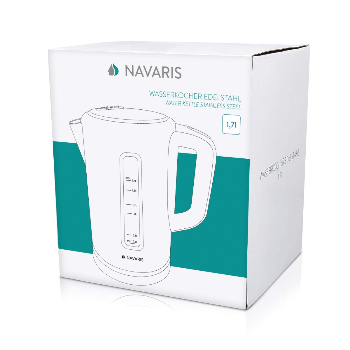navaris-kitchen-edelstahl-wasserkocher-1-7-l-schwarz-2200-watt image 7