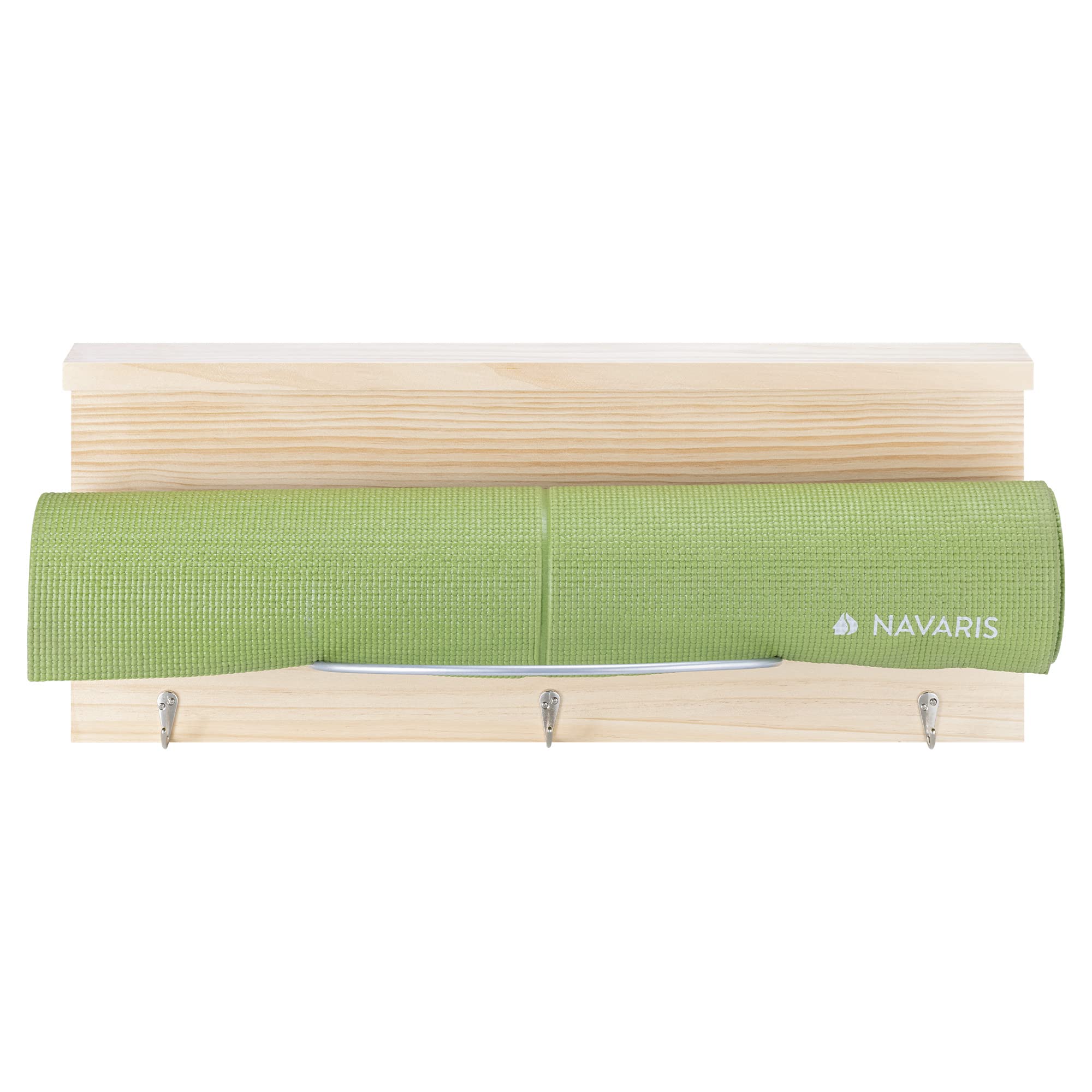 navaris-sport-wellness-h-ngeregal-yogamatte-holz-60cm-mit-haken image 6