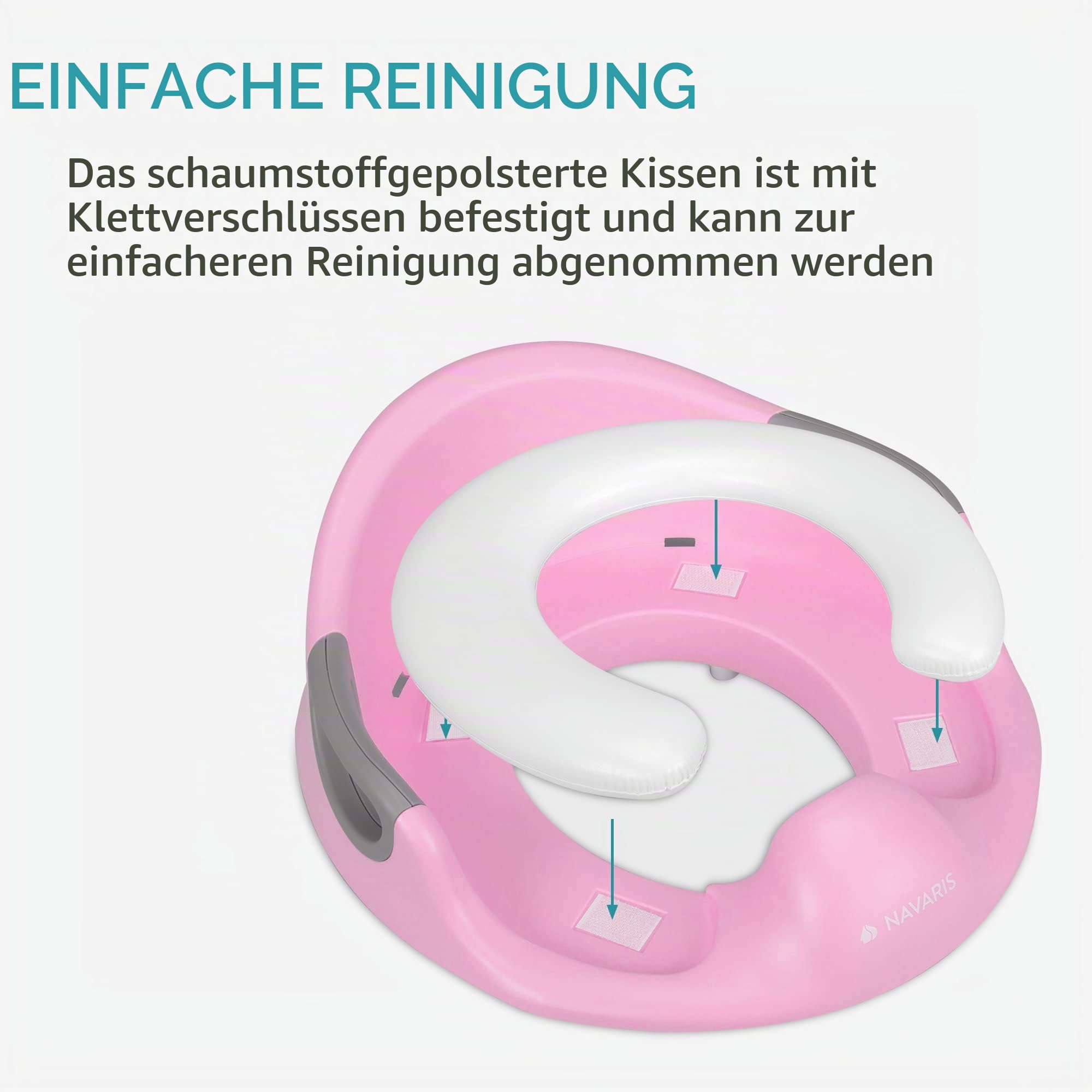 navaris-kinder-toilettensitz-wc-aufsatz-rosa-mit-griff image 4