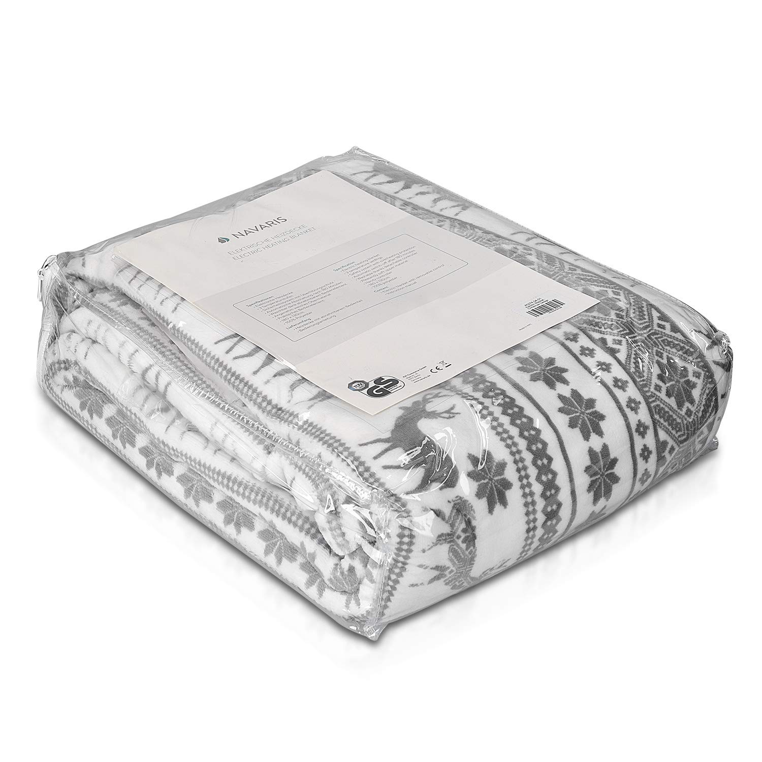 navaris-xxl-heizdecke-180x130-grau-waschbar image 7