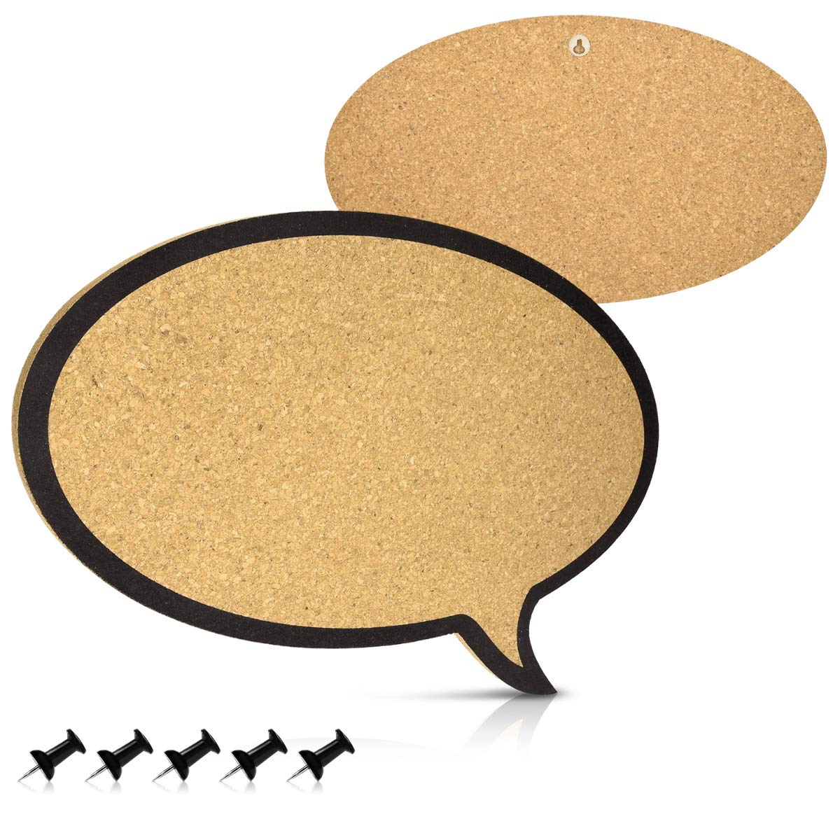 navaris-kork-pinnwand-sprechblase-44x29-cm-korktafel-inkl-pins image 5