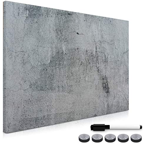navaris-magnettafel-90x60-sichtbeton-memoboard-beschreibbar image 8