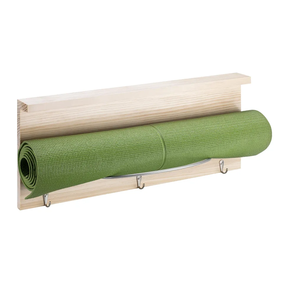 navaris-sport-wellness-h-ngeregal-yogamatte-holz-60cm-mit-haken image 1