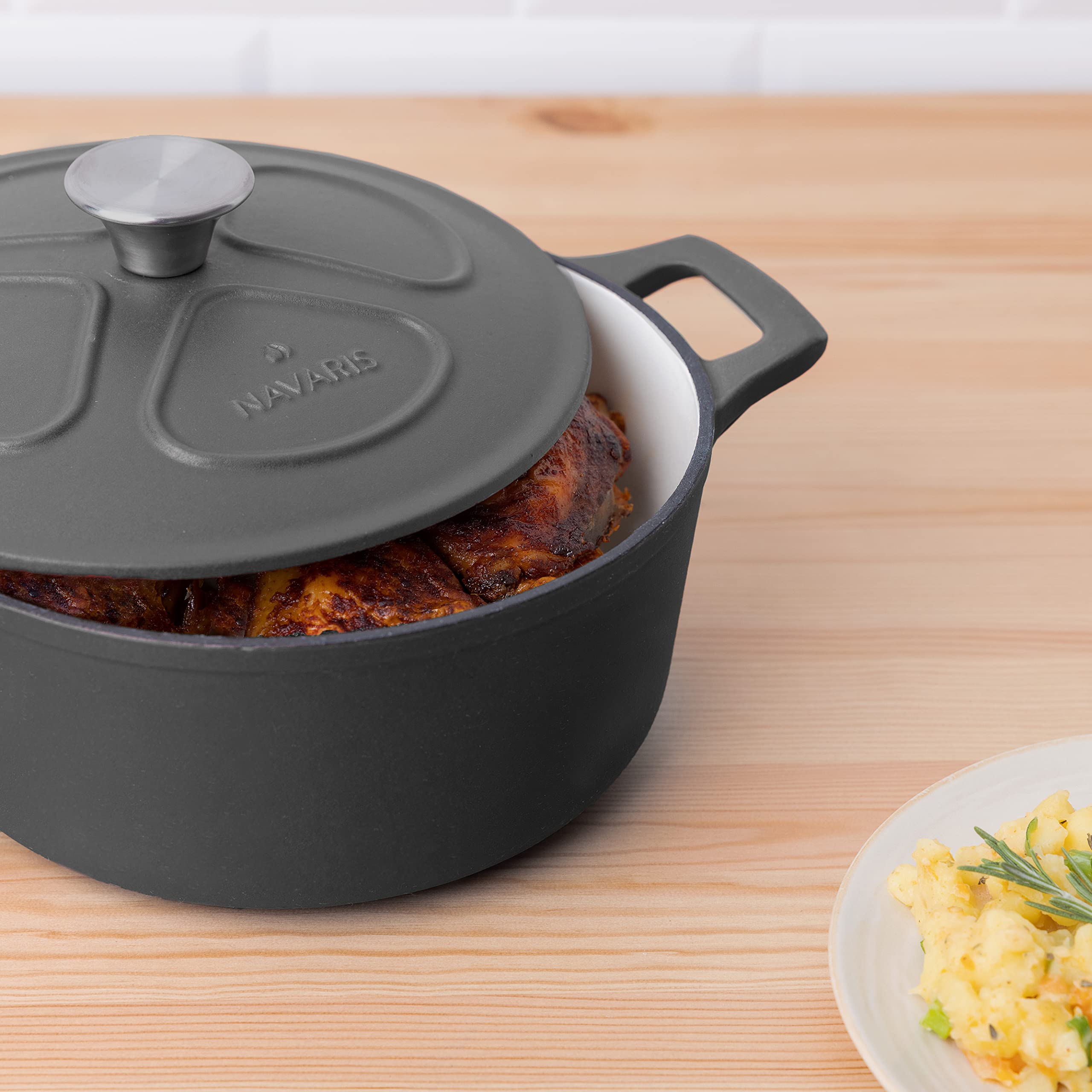 navaris-kitchen-gusseisentopf-br-ter-3-5l-24-cm-emailliert image 6