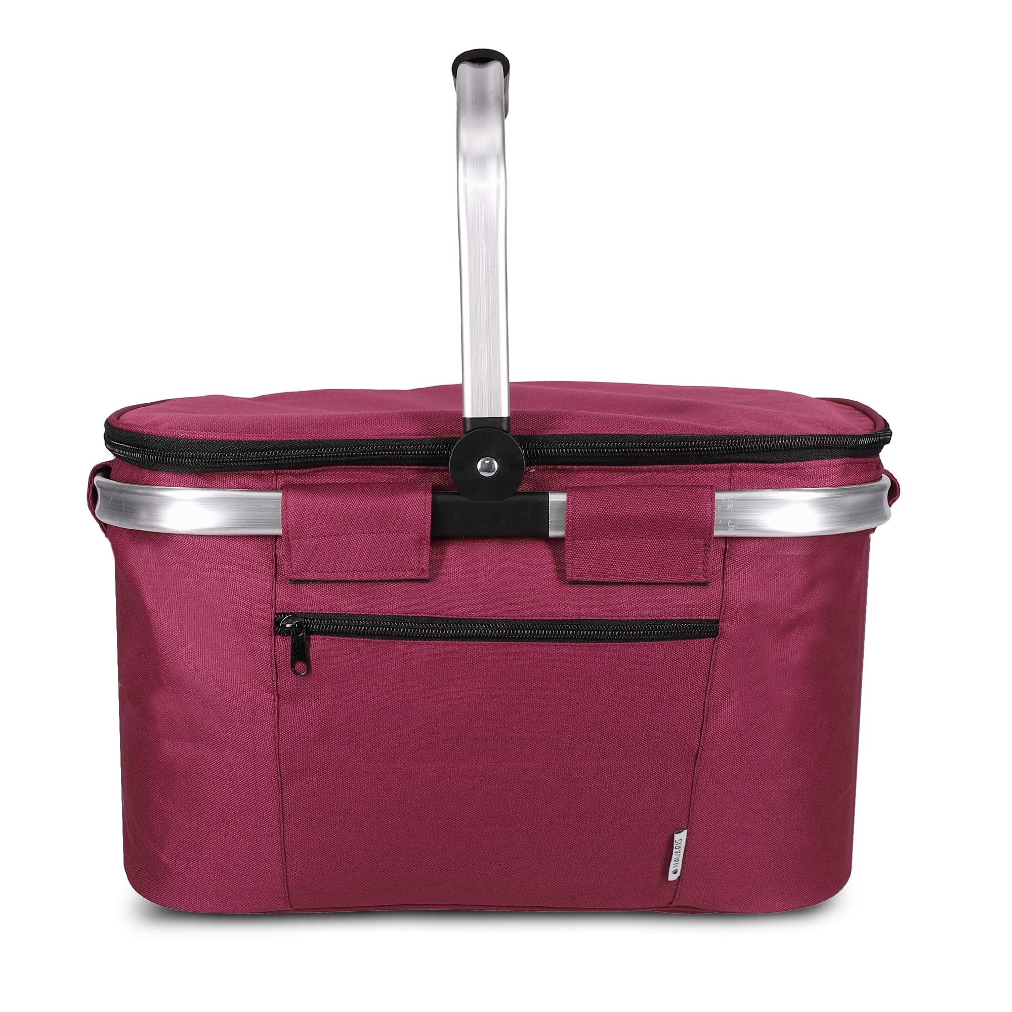 navaris-kitchen-thermo-einkaufskorb-27l-faltbar-rot-isoliert image 5