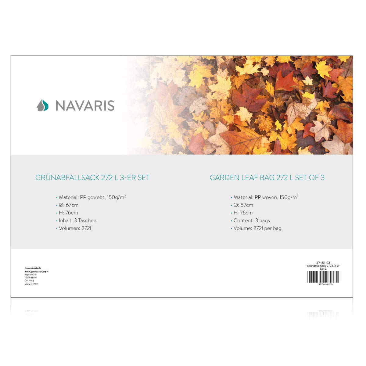 navaris-gartensack-3x-272l-selbststehend-67x76cm-gr-nabfall image 7