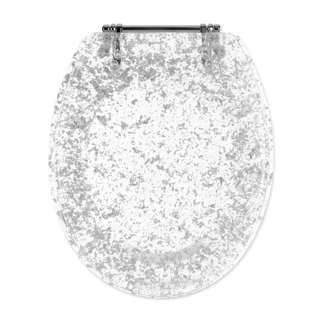 navaris-living-wc-sitz-glitzer-transparent-polyresin-42x36-cm image 1