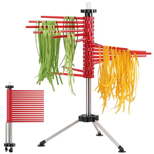 navaris-kitchen-nudeltrockner-zusammenklappbar-rot-2-kg image 8