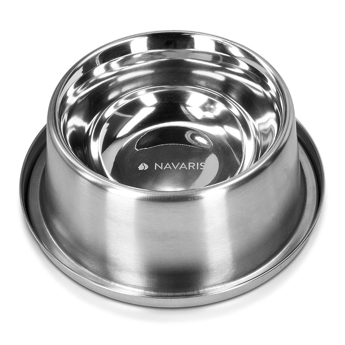 navaris-animals-fressnapf-edelstahl-gro-mit-k-hlakku image 1