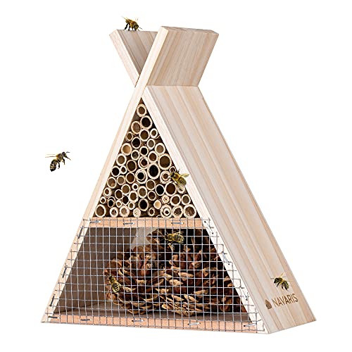 navaris-insektenhotel-bienenhaus-holz-dreieckig-22-5-cm image 8