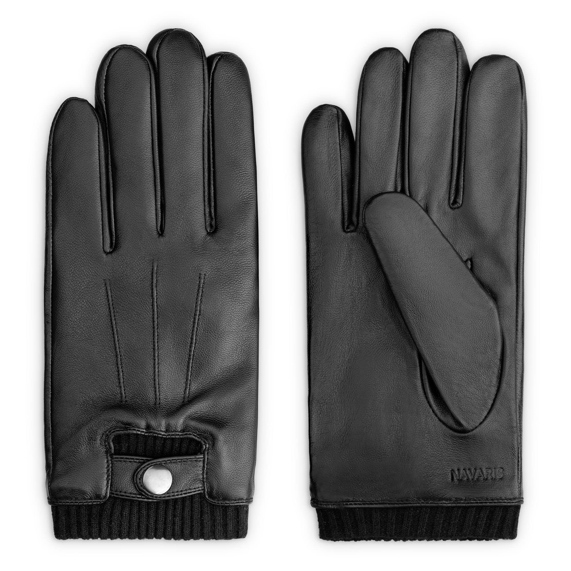 navaris-lederhandschuhe-herren-touchscreen-nappa image 7
