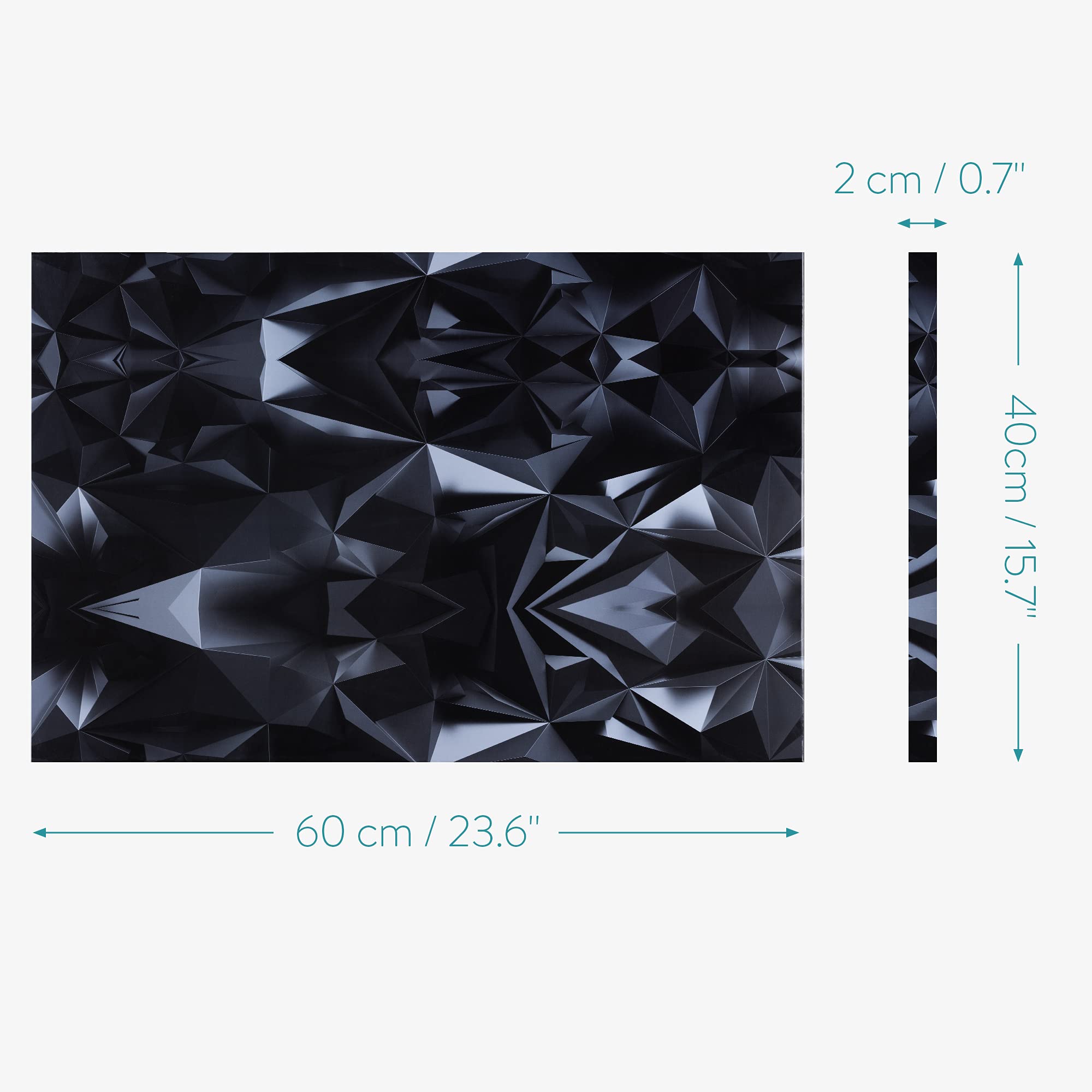 navaris-magnettafel-memoboard-60x40-magnetpinnwand-3d-dunkel image 4