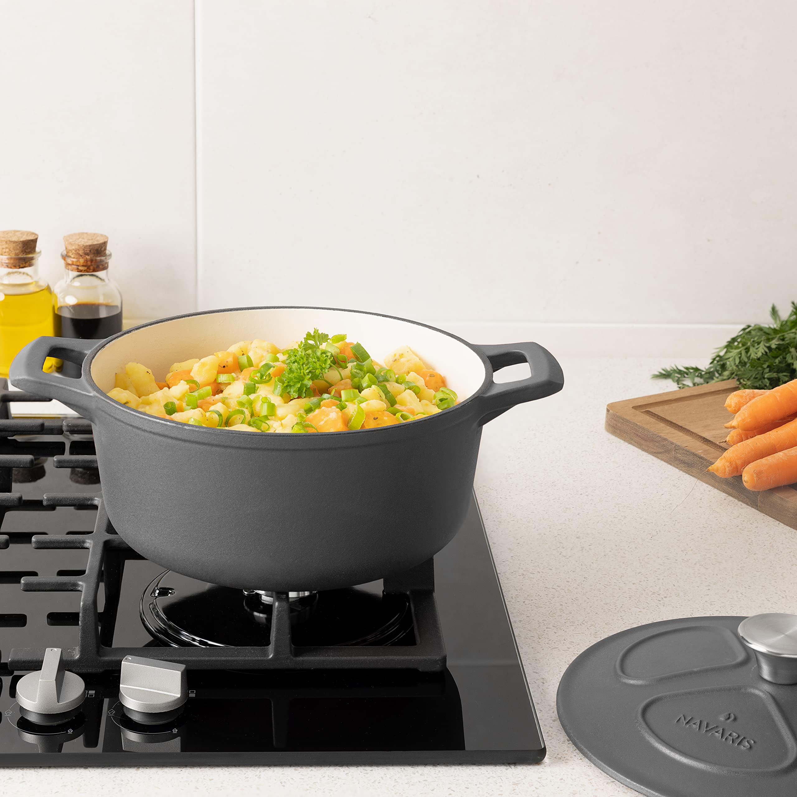navaris-kitchen-gusseisentopf-br-ter-3-5l-24-cm-emailliert image 2