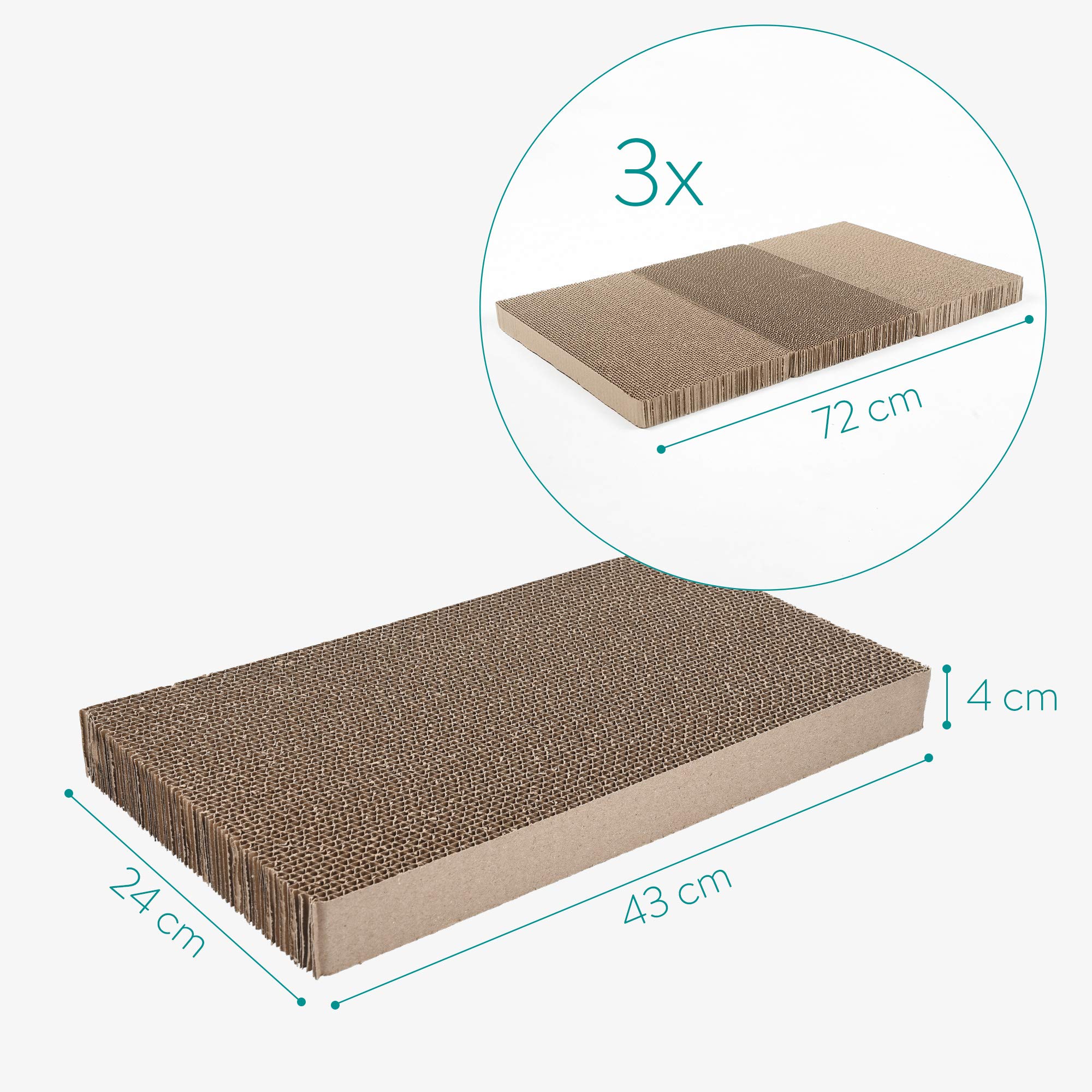navaris-katzen-kratzbrett-3er-set-karton-43x24cm-beidseitig image 4